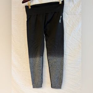 Gymshark Black and Gray Ombre Leggings